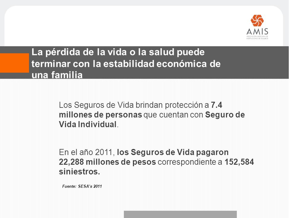La pérdida de la vida o la salud puede terminar con la estabilidad económica de una familia
