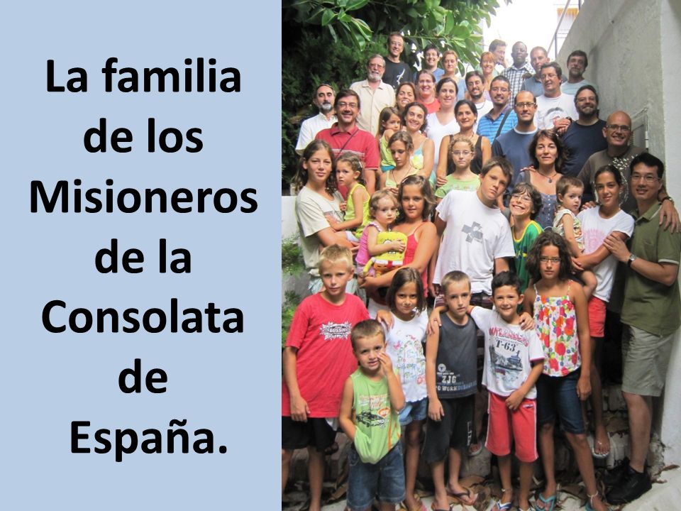 La familia de los Misioneros de la Consolata de España.