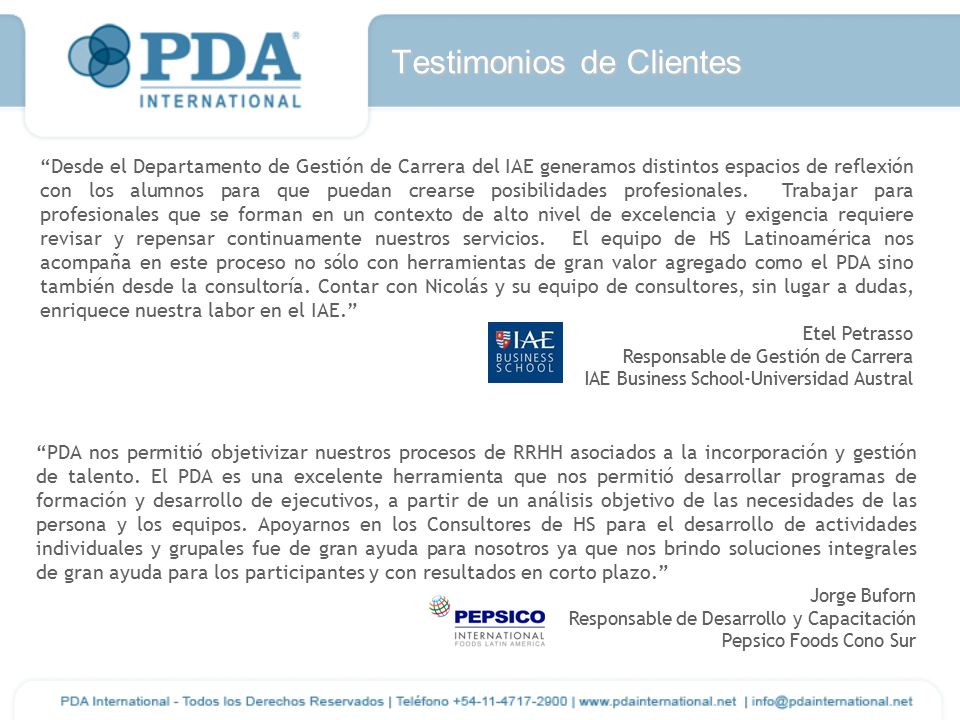 Testimonios de Clientes