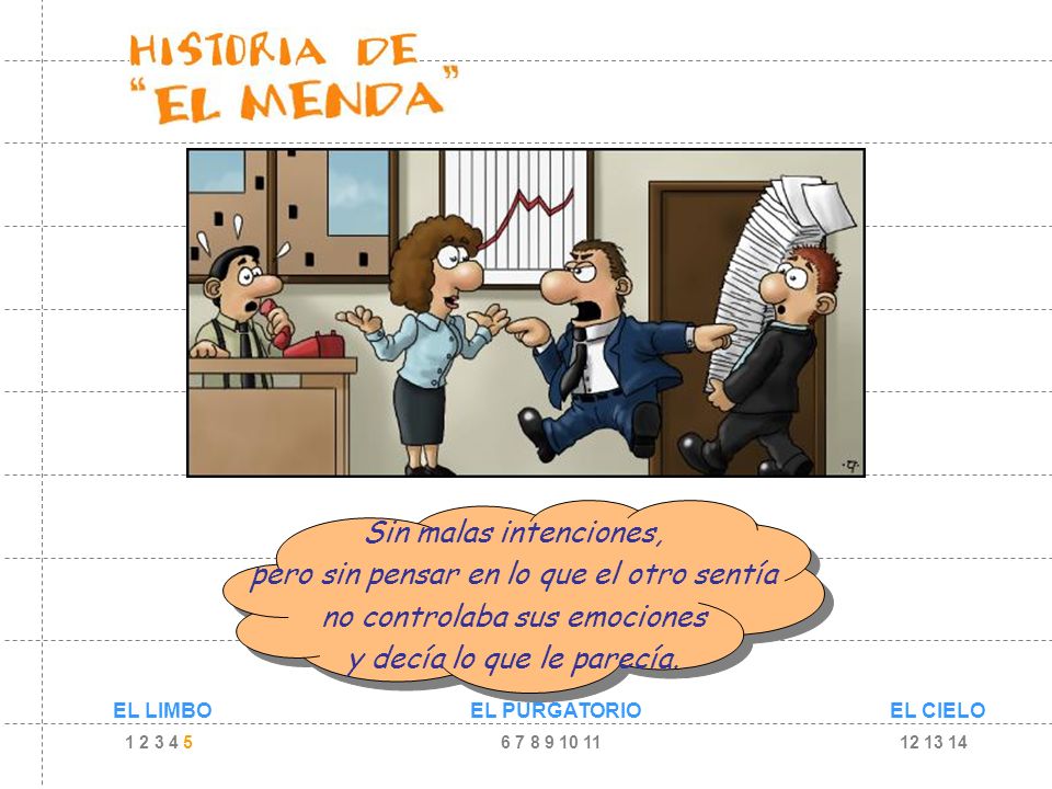 pero sin pensar en lo que el otro sentía no controlaba sus emociones