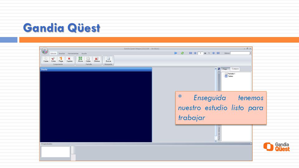Gandia Qüest * Enseguida tenemos nuestro estudio listo para trabajar