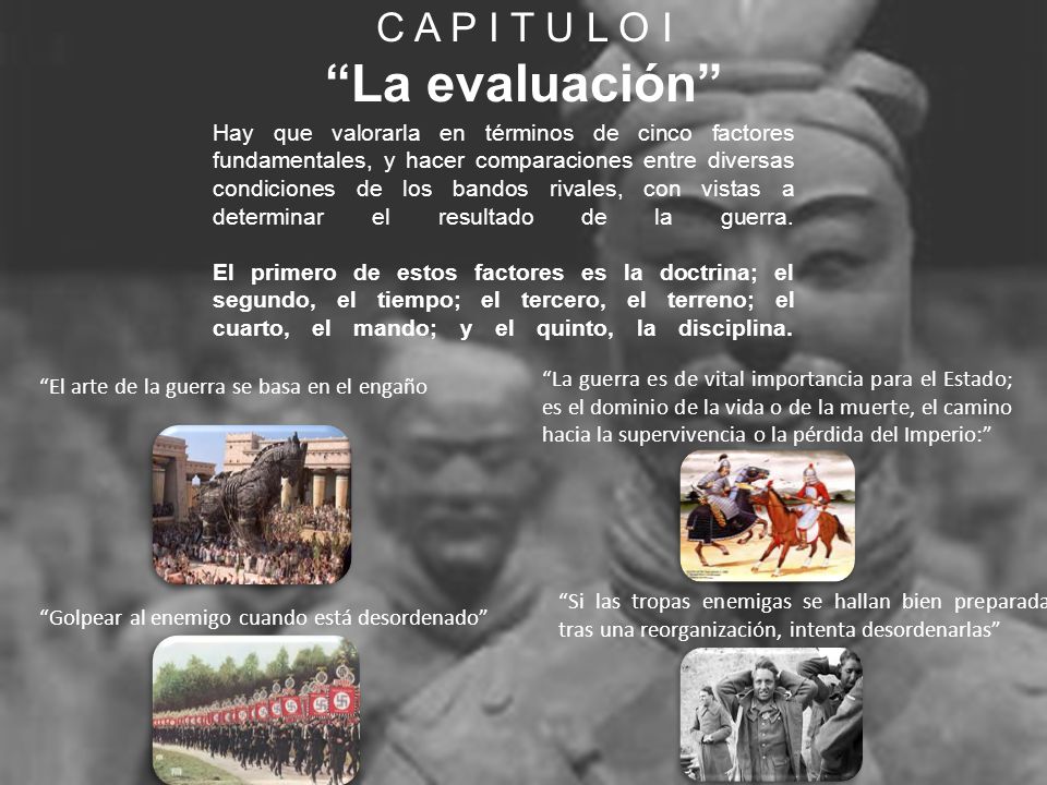 C A P I T U L O I La evaluación