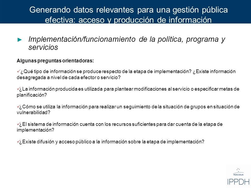 Generando datos relevantes para una gestión pública efectiva: acceso y producción de información