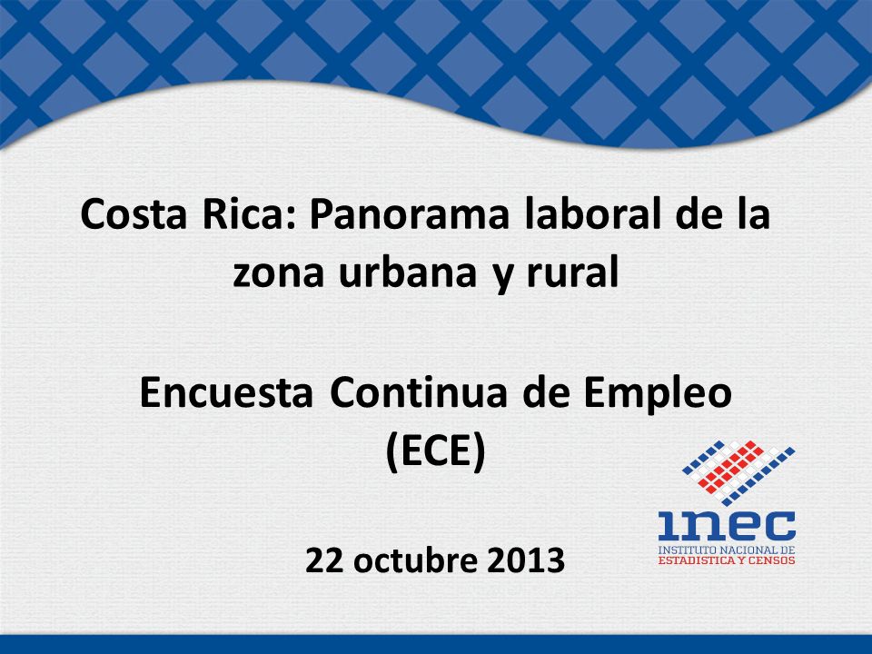 Costa Rica: Panorama laboral de la zona urbana y rural