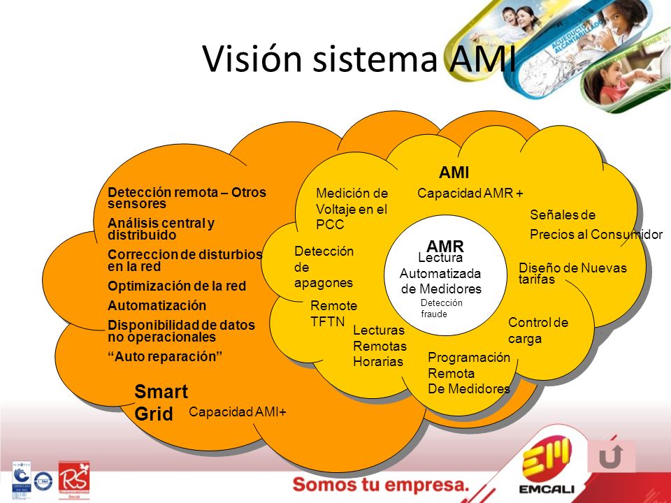 Visión sistema AMI Smart Grid AMI AMR Detección de apagones Lectura