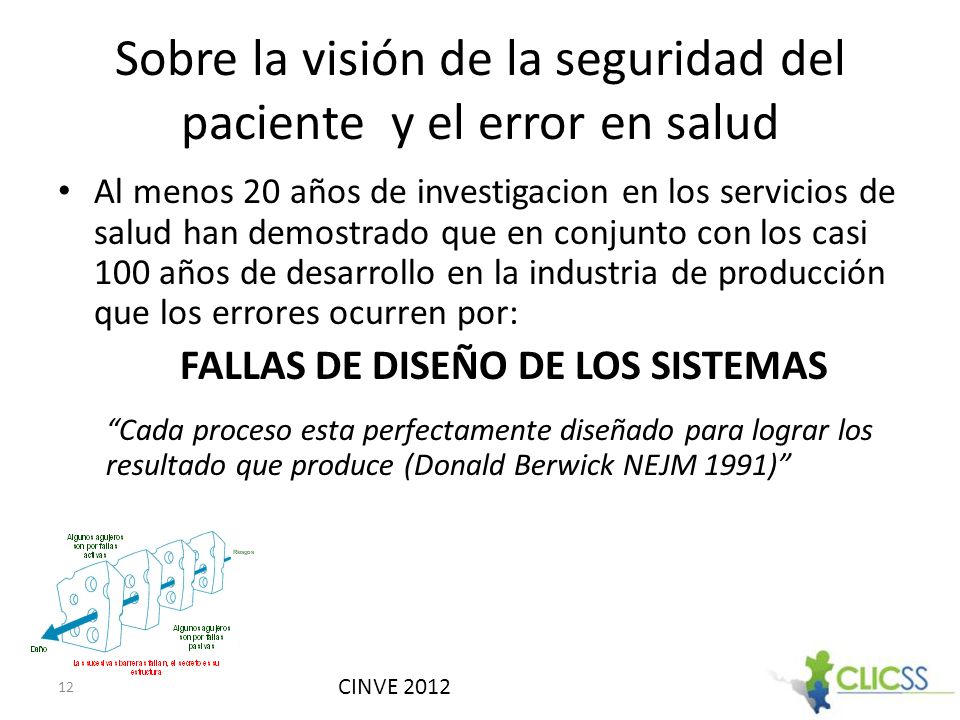 Sobre la visión de la seguridad del paciente y el error en salud