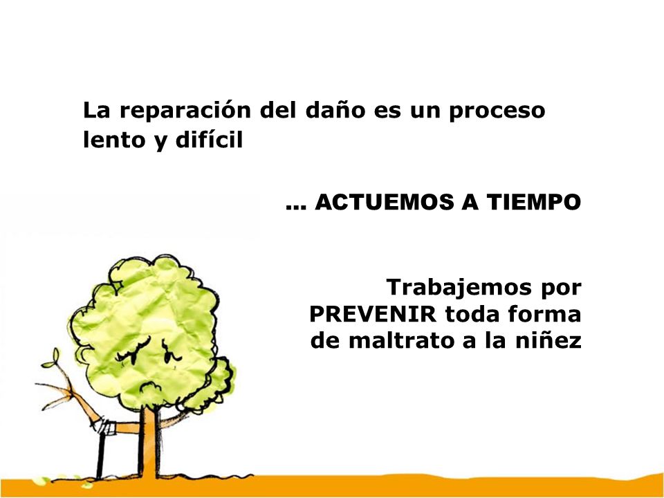 La reparación del daño es un proceso lento y difícil