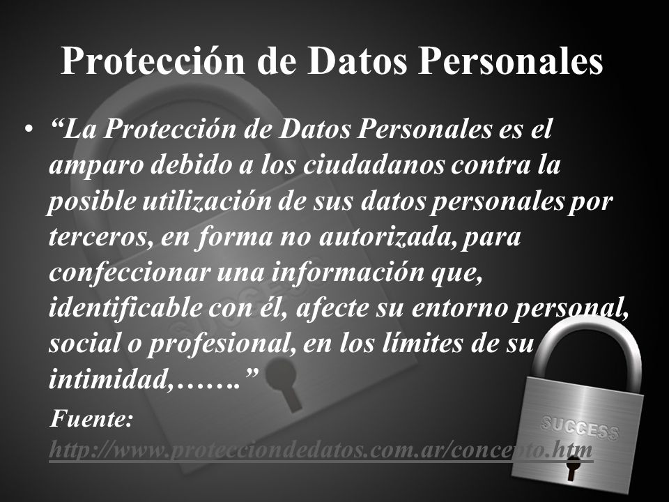 Protección de Datos Personales