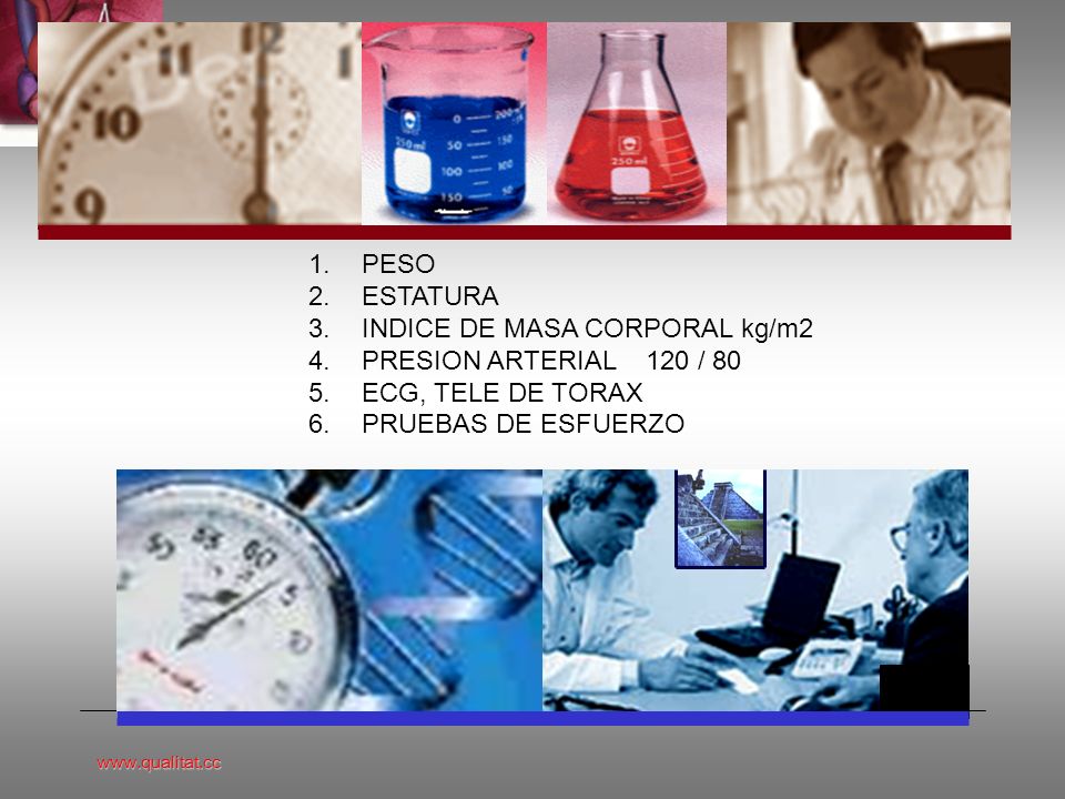 PESO ESTATURA. INDICE DE MASA CORPORAL kg/m2. PRESION ARTERIAL 120 / 80.
