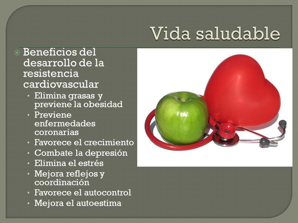 Vida saludable Beneficios del desarrollo de la resistencia cardiovascular. Elimina grasas y previene la obesidad.