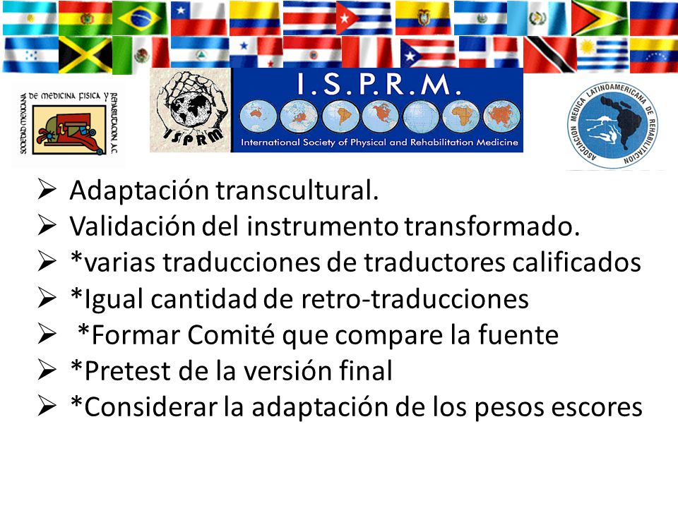 Adaptación transcultural.
