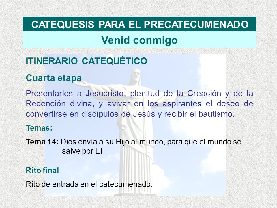 CATEQUESIS PARA EL PRECATECUMENADO