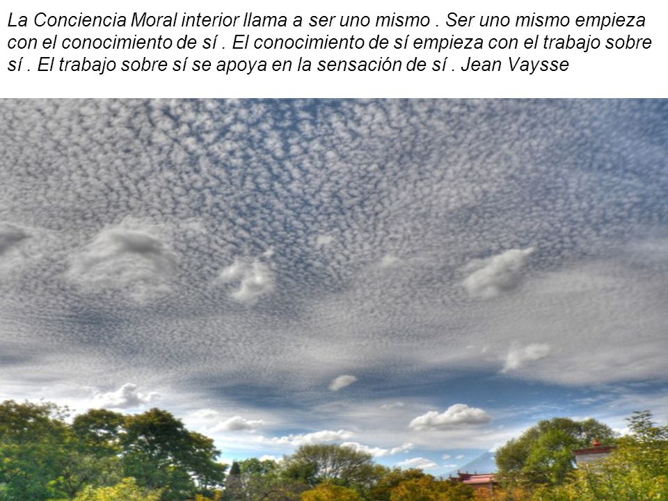 La Conciencia Moral interior llama a ser uno mismo