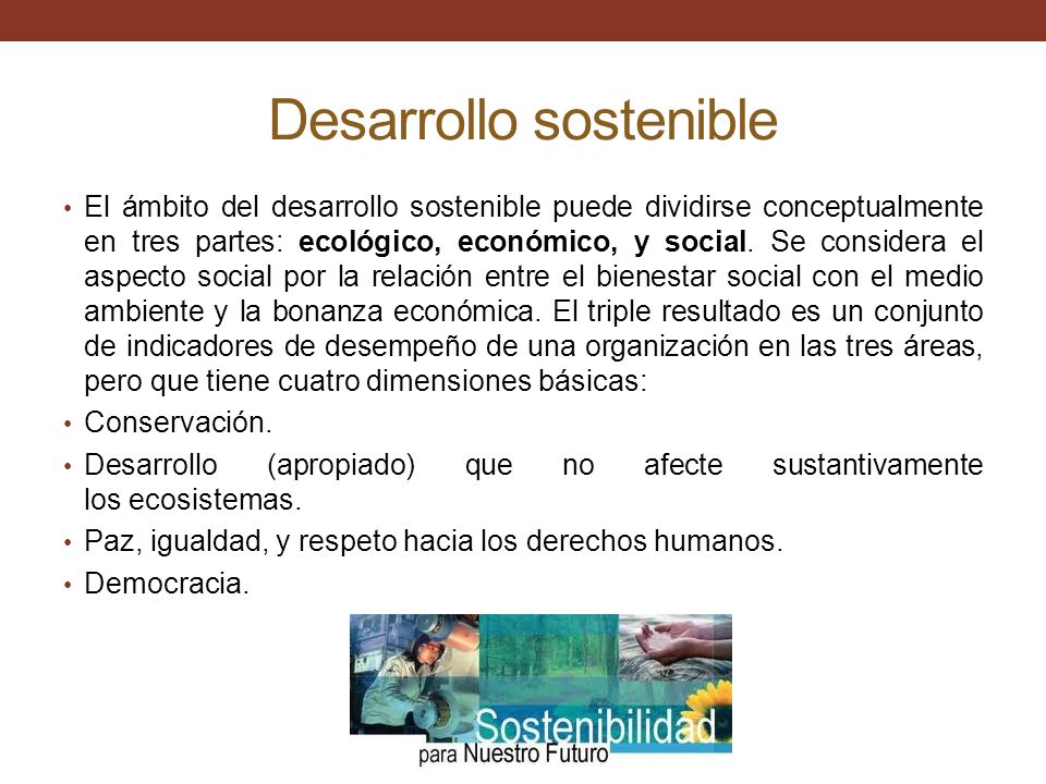 Desarrollo sostenible