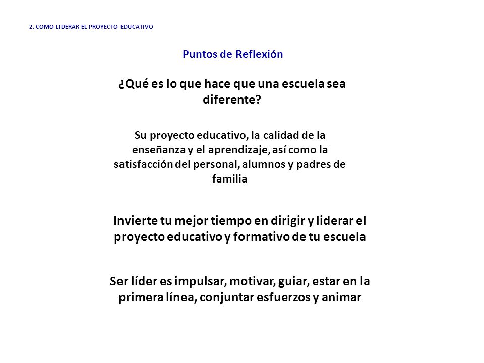 ¿Qué es lo que hace que una escuela sea diferente