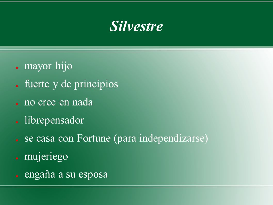 Silvestre mayor hijo fuerte y de principios no cree en nada