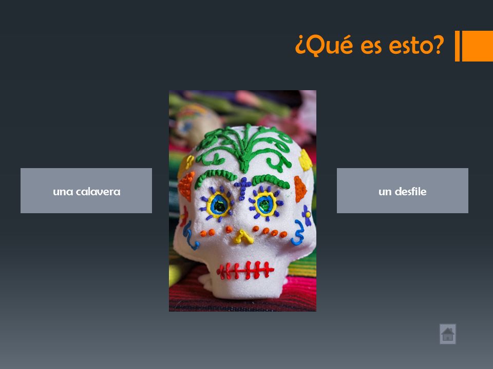¿Qué es esto una calavera un desfile