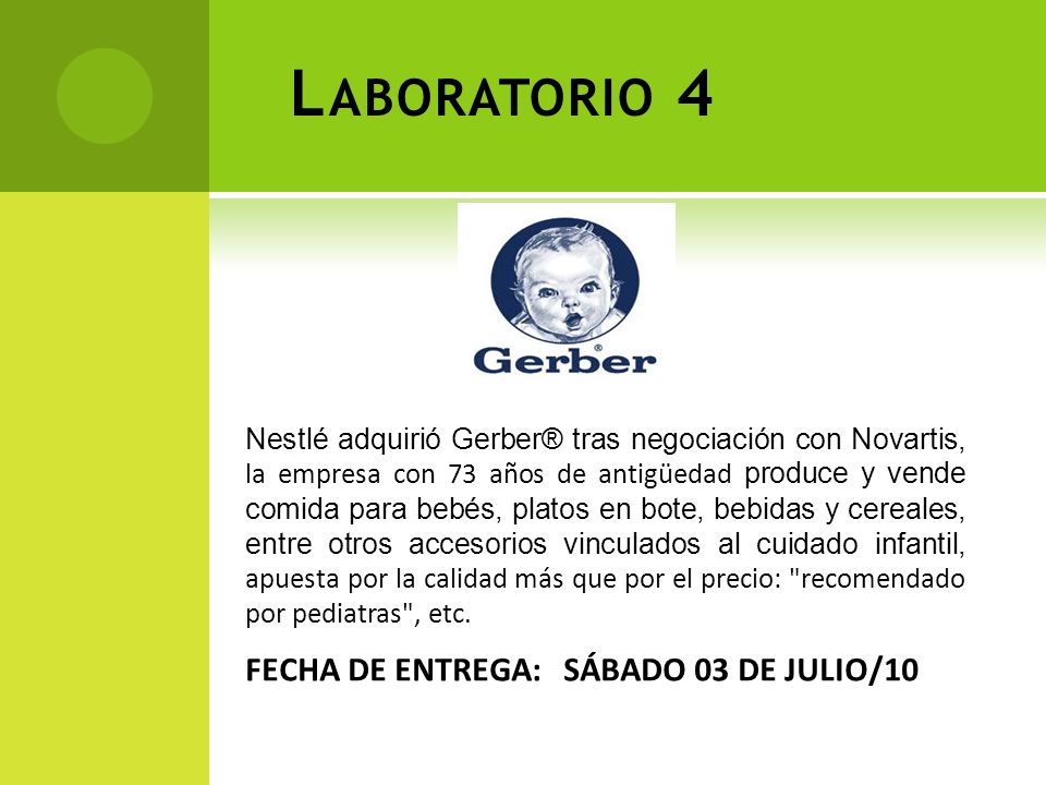 Laboratorio 4 FECHA DE ENTREGA: SÁBADO 03 DE JULIO/10