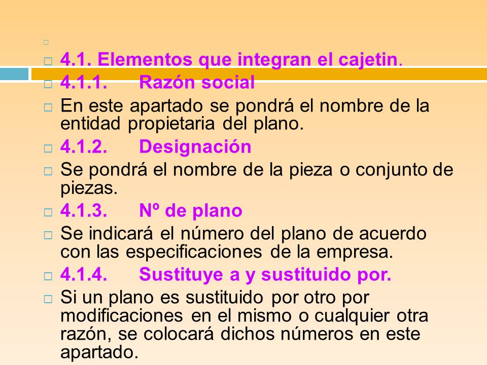 4.1. Elementos que integran el cajetin Razón social