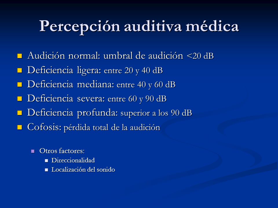 Percepción auditiva médica