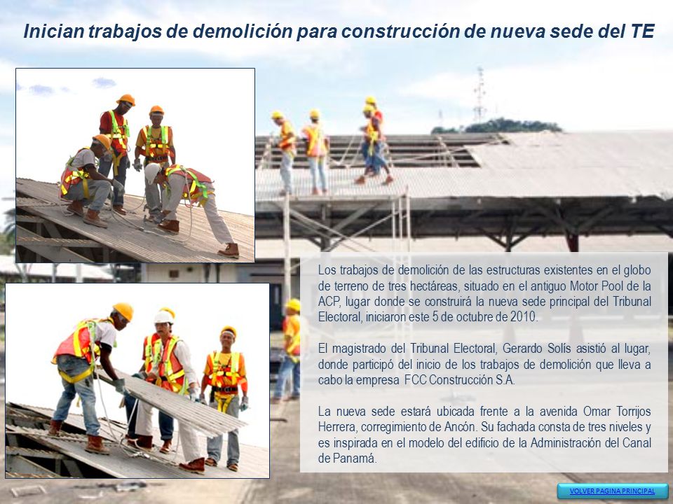 Inician trabajos de demolición para construcción de nueva sede del TE