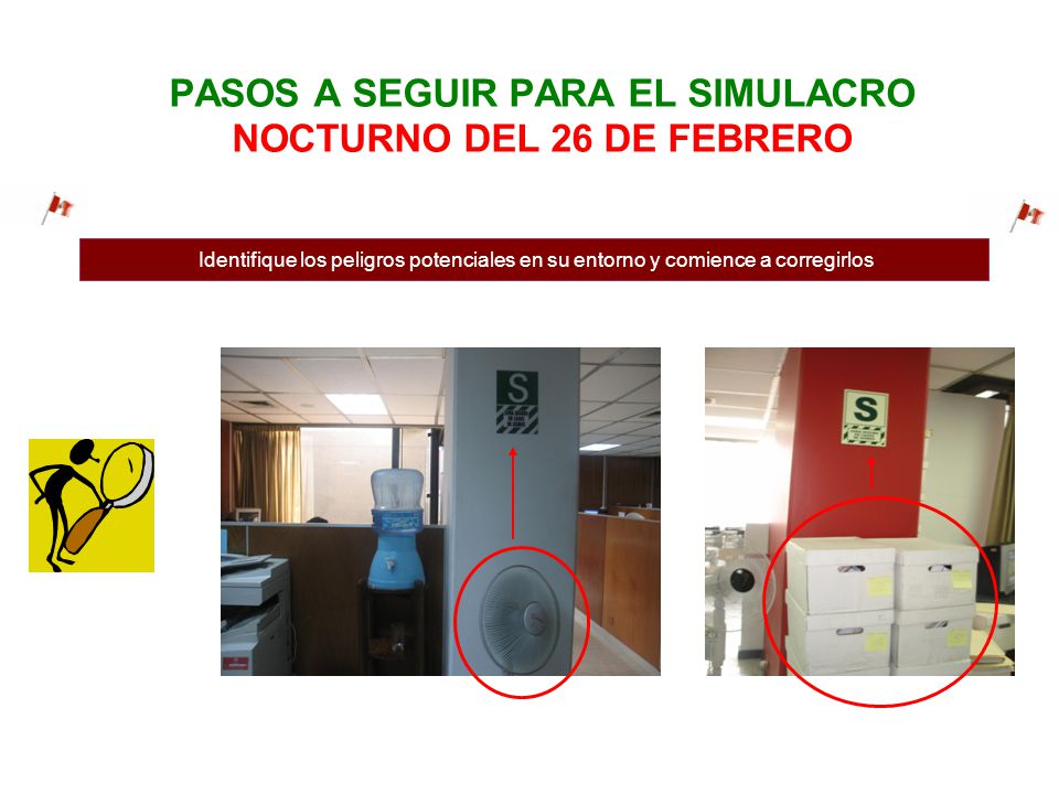 PASOS A SEGUIR PARA EL SIMULACRO NOCTURNO DEL 26 DE FEBRERO
