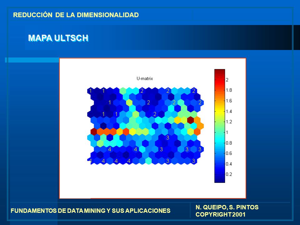 MAPA ULTSCH REDUCCIÓN DE LA DIMENSIONALIDAD (1) Annular (2) Churn