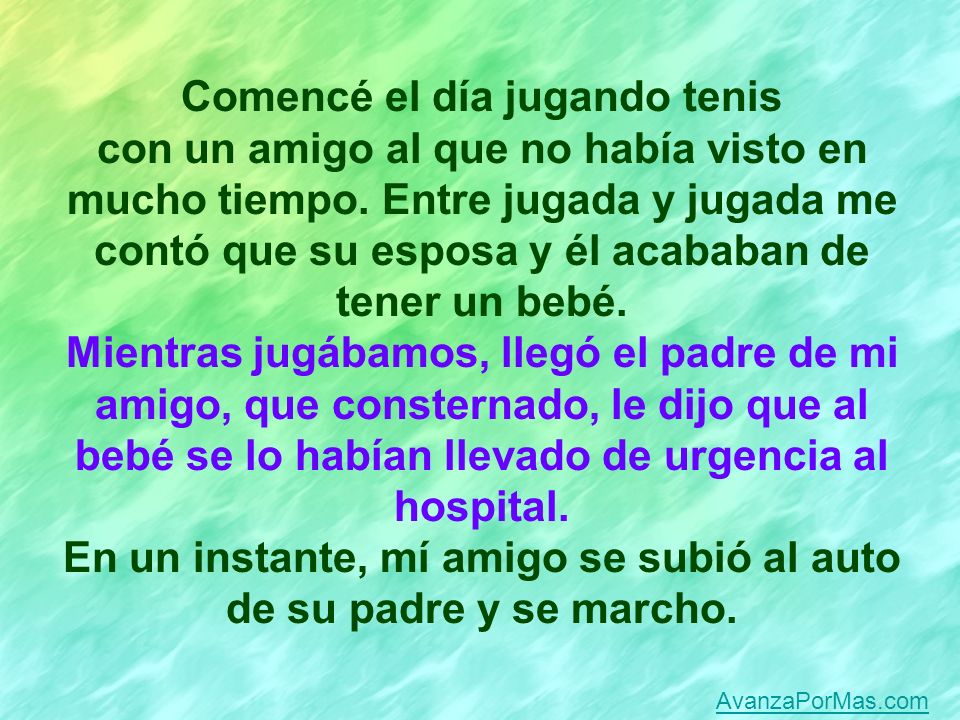 En un instante, mí amigo se subió al auto de su padre y se marcho.