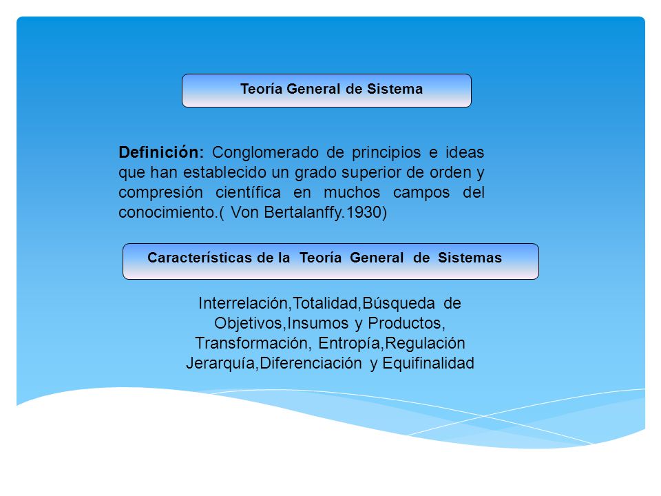 Interrelación,Totalidad,Búsqueda de Objetivos,Insumos y Productos,