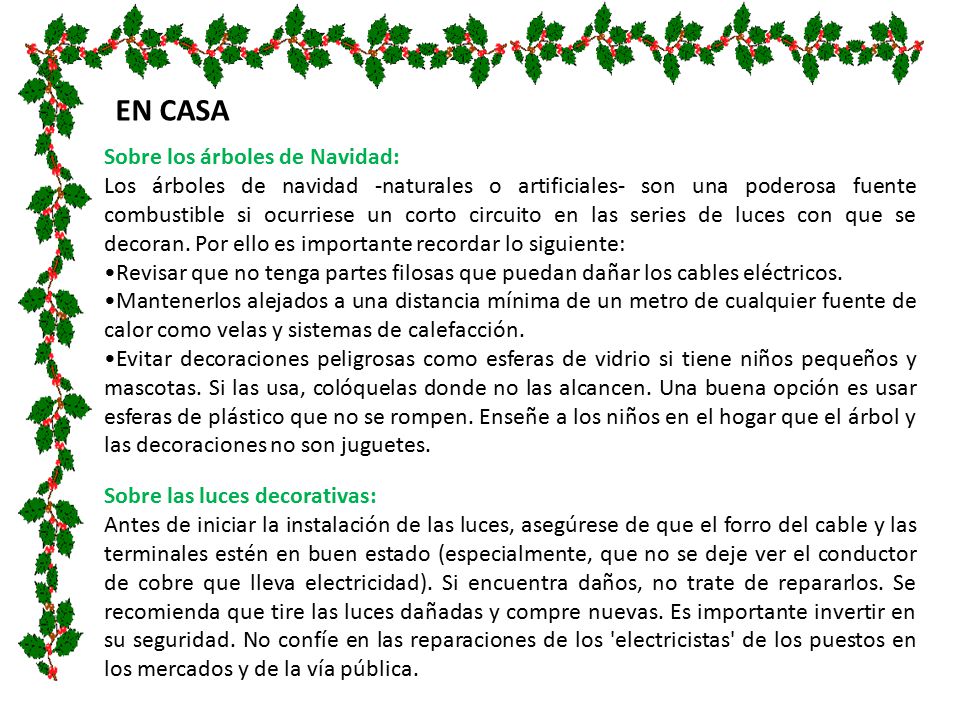 EN CASA EN EL HOGAR: Sobre los árboles de Navidad: