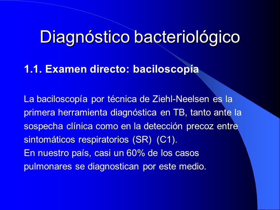Diagnóstico bacteriológico