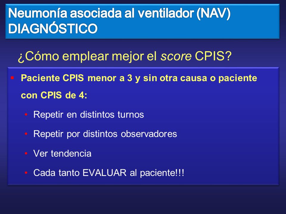 ¿Cómo emplear mejor el score CPIS