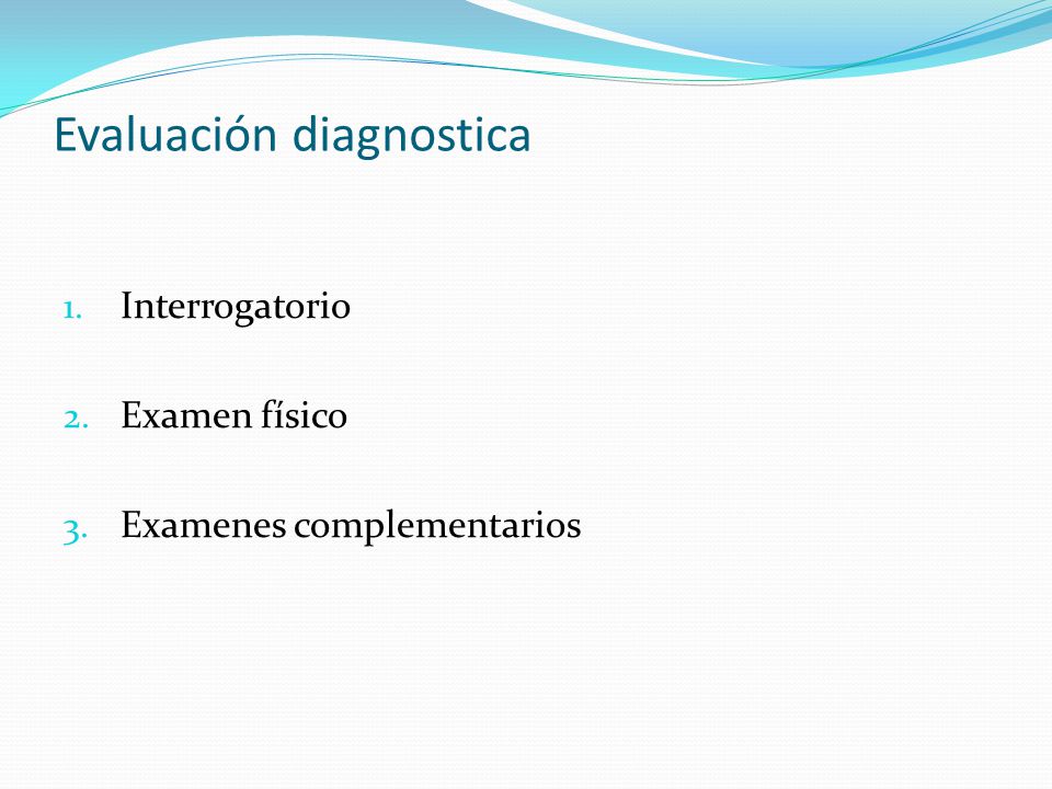 Evaluación diagnostica