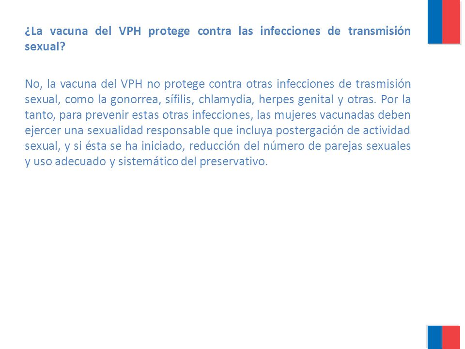 ¿La vacuna del VPH protege contra las infecciones de transmisión sexual