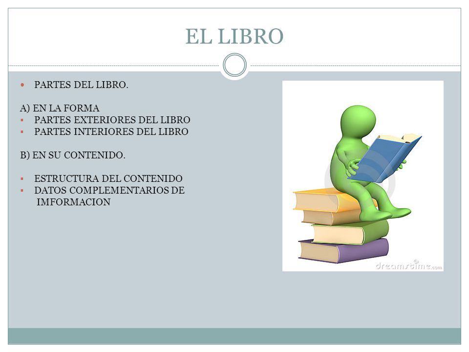 EL LIBRO PARTES DEL LIBRO. A) EN LA FORMA PARTES EXTERIORES DEL LIBRO