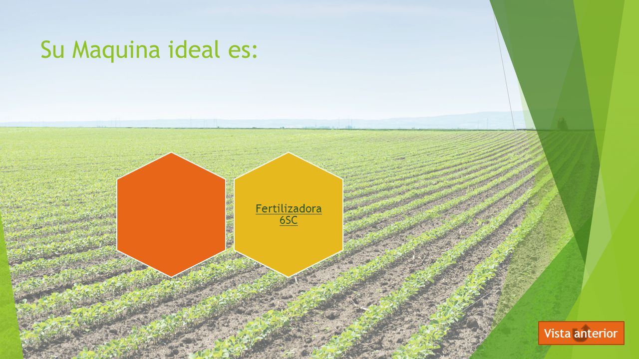 Su Maquina ideal es: Fertilizadora 6SC Vista anterior