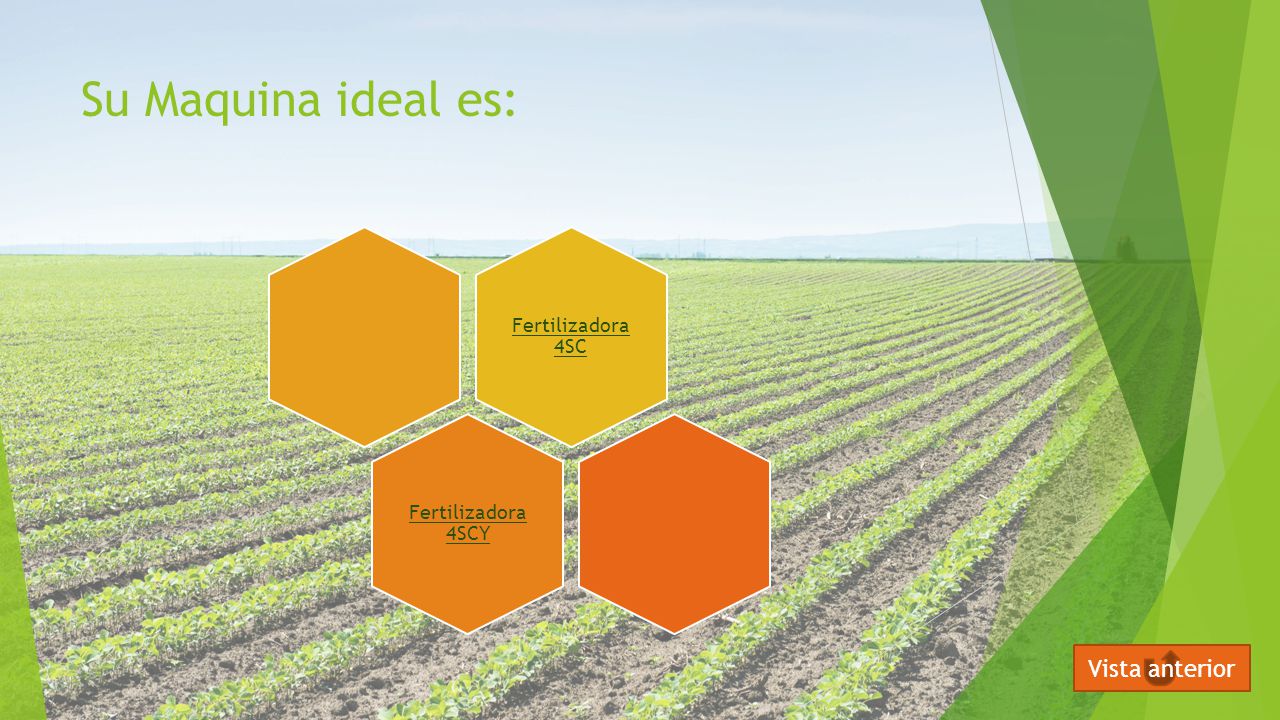 Su Maquina ideal es: Vista anterior Fertilizadora 4SC