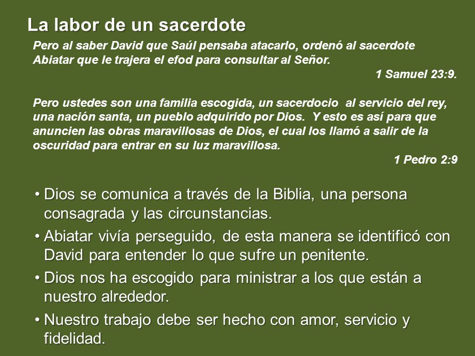 Nuestro trabajo debe ser hecho con amor, servicio y fidelidad.