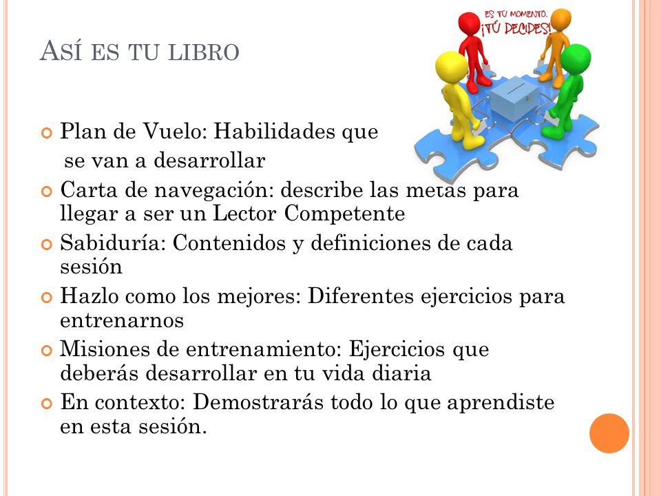 Así es tu libro Plan de Vuelo: Habilidades que se van a desarrollar