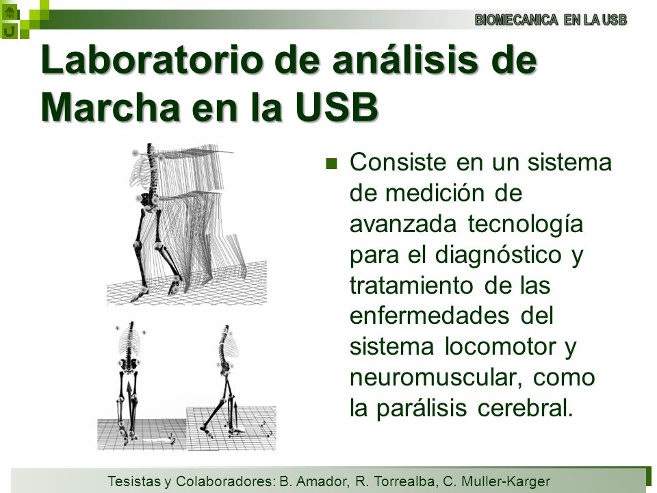 Laboratorio de análisis de Marcha en la USB