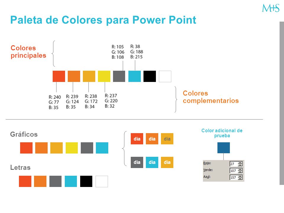 Paleta de Colores para Power Point