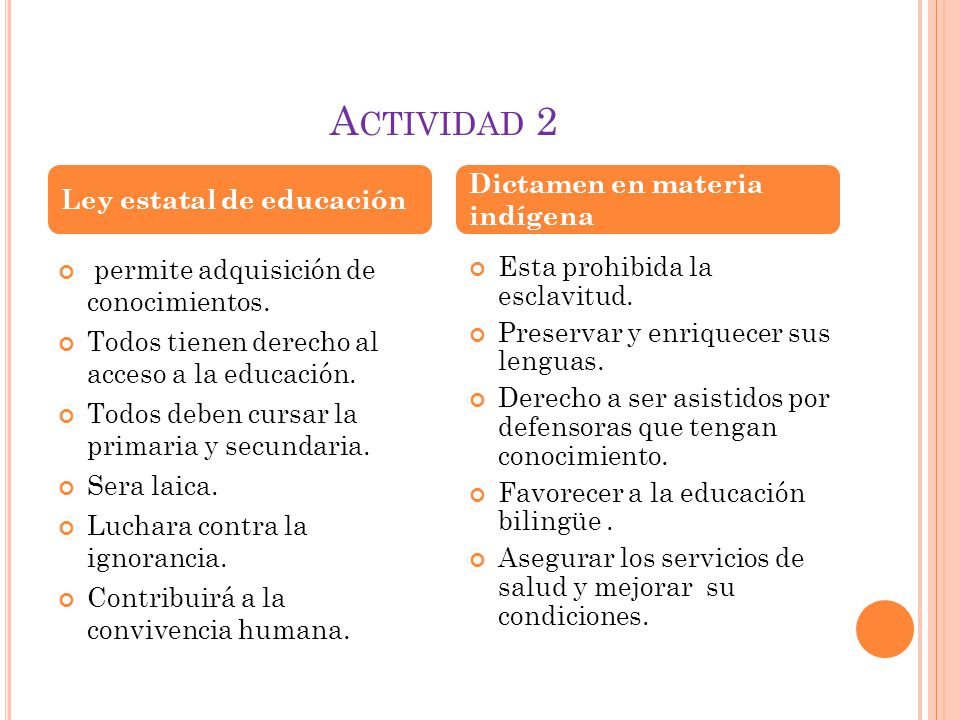Actividad 2 Ley estatal de educación Dictamen en materia indígena