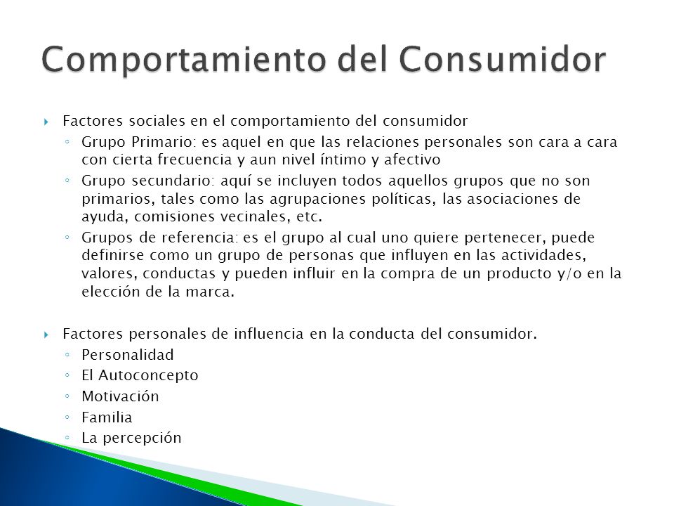 Comportamiento del Consumidor