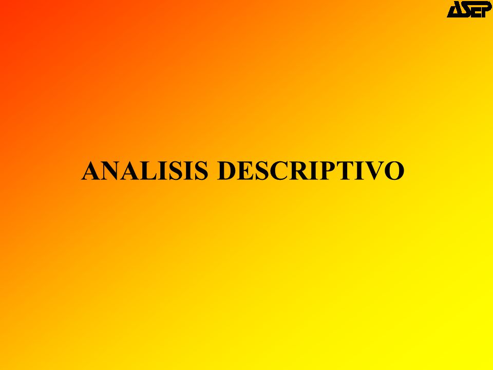 ANALISIS DESCRIPTIVO