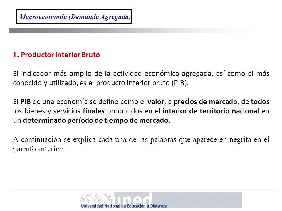 1. Productor Interior Bruto