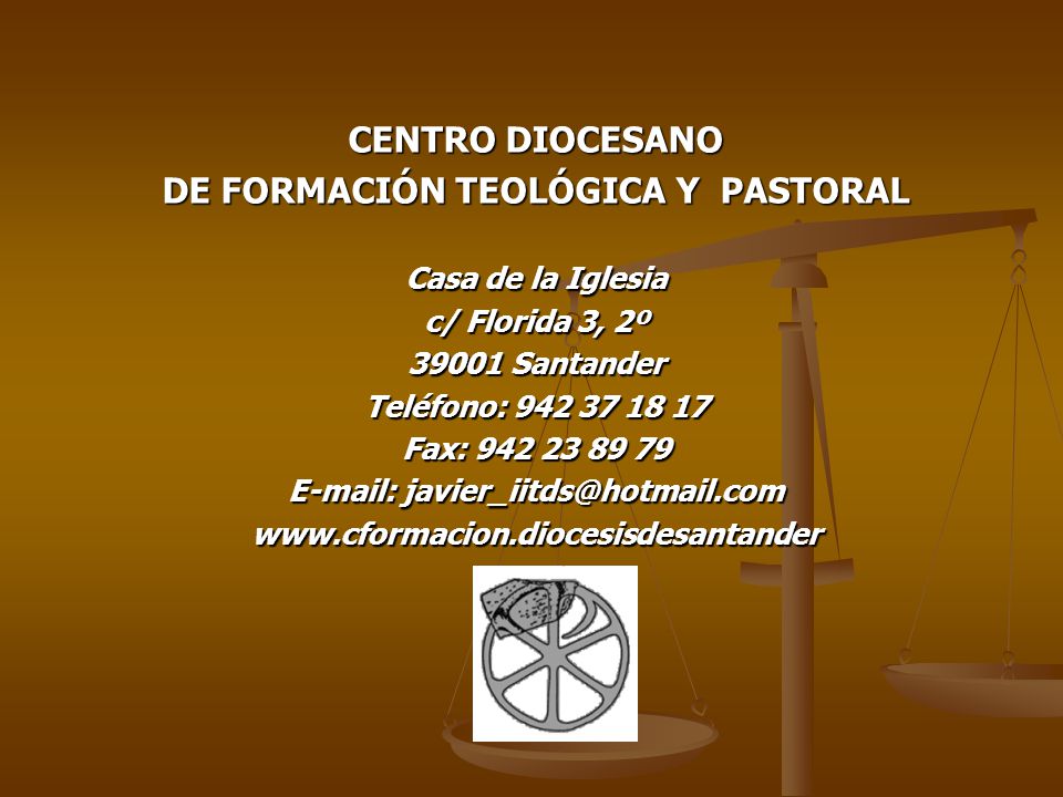 DE FORMACIÓN TEOLÓGICA Y PASTORAL