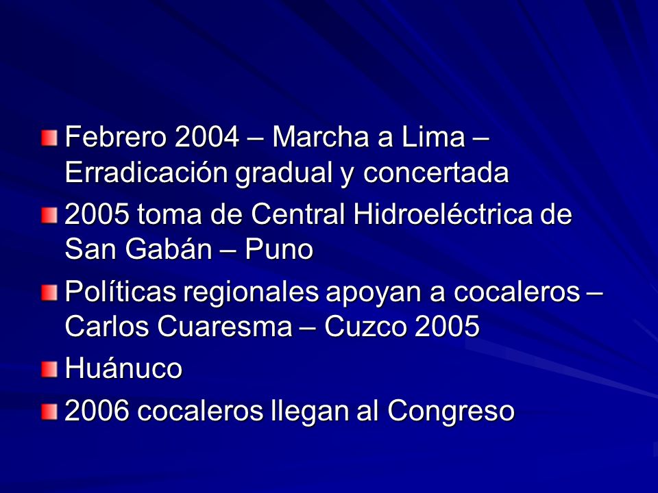 Febrero 2004 – Marcha a Lima – Erradicación gradual y concertada