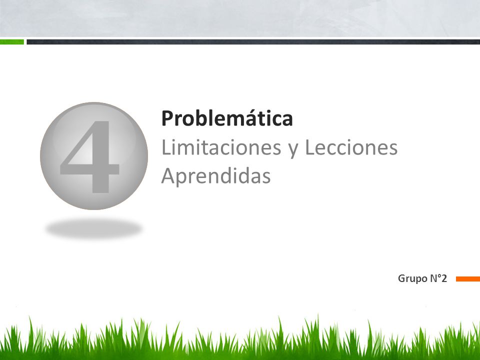 Problemática Limitaciones y Lecciones Aprendidas