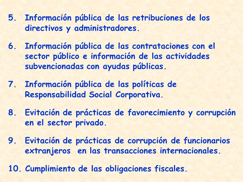 5. Información pública de las retribuciones de los directivos y administradores.