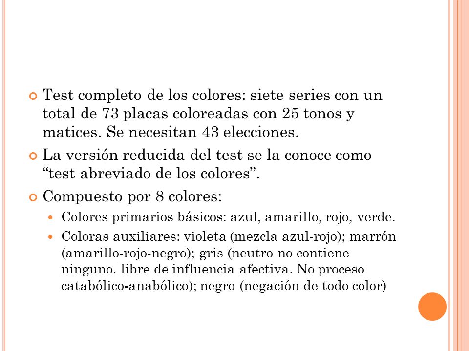 Compuesto por 8 colores: